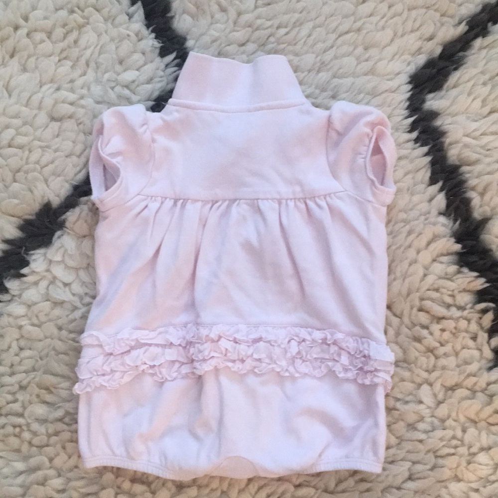 Light pink ruffle bottom romper. Ralph Lauren - Picture 3 of 3